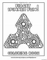 Coloring Fidget Spinner Pages Mandala Bonus Fun Printable Print sketch template