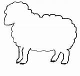 Sheep Printable Clipart Outline Lamb Template Simple Cut Templates Cartoon Pattern Drawing Clip Children Coloring Cliparts Patterns Kids Pages Easter sketch template