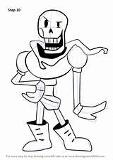 Undertale Papyrus Draw Drawing Coloring Step Pages Drawingtutorials101 Drawings Sketch Learn Printable Kids Undertail Tutorial Anime Frisk Improvements Necessary Finally sketch template