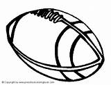 Coloring Football Pages Ball American Sports Rugby Balls Color Printable Kids Sheets Filminspector Sheet sketch template