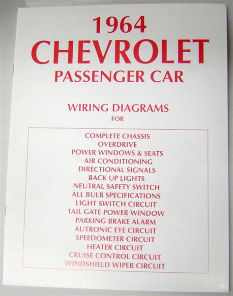 chevy impala electrical wiring diagram manual   classic chevy
