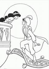 Coloring Jasmine Princess Pages Disney Popular sketch template