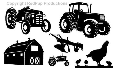 iron shadows farm  tractor designs  cnc silhouette clip art