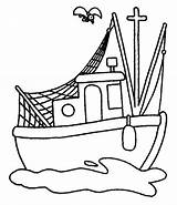 Boat Fishing Coloring Pages Cartoon Clipart Color Traditional Colouring Drawing Kids Printable Cliparts Print Boats Bass Fish Ship Steamboat Row sketch template