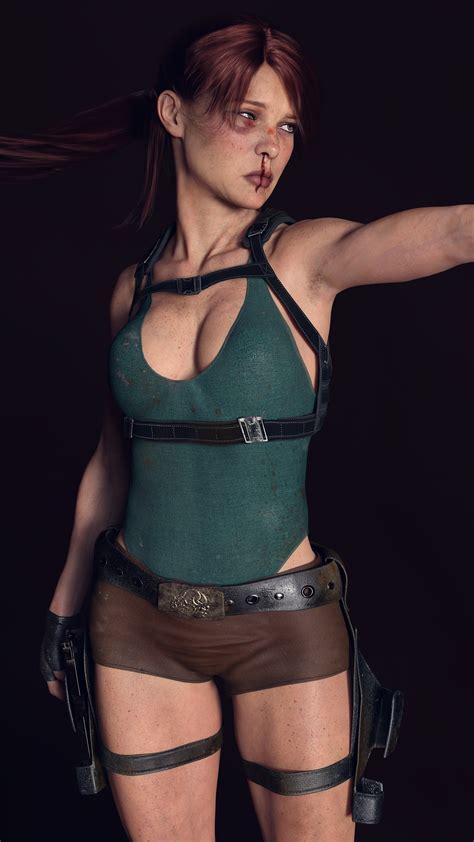 1440x2560 Tomb Raider Lara Croft 8k Digital Art Samsung