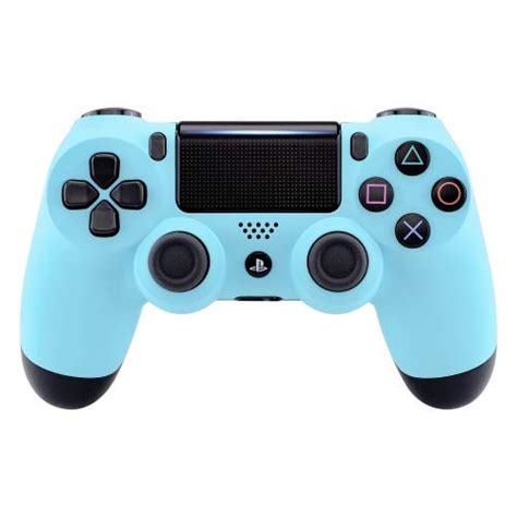 pastel blue playstation  ps dual shock  wireless custom controller baby blue