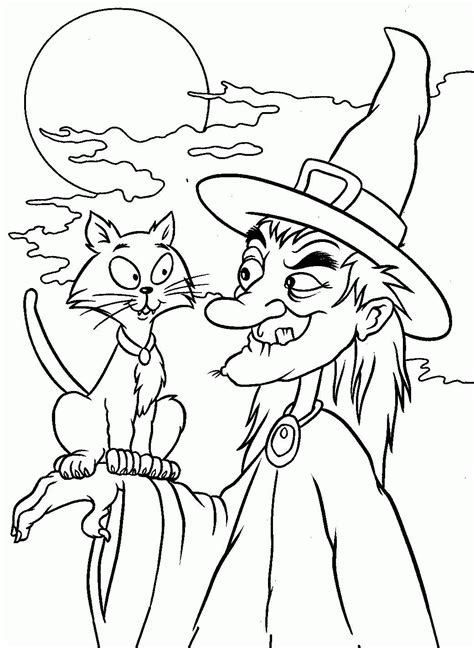 coloring page  witches coloring home