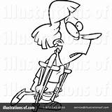 Crutches Toonaday sketch template