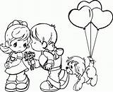 Precious Moments Coloring Pages Christmas Valentine Drawings Valentines Drawing Kids Printable Angel Romance Couples Bride Clipart Praying Tricycle Groom Color sketch template