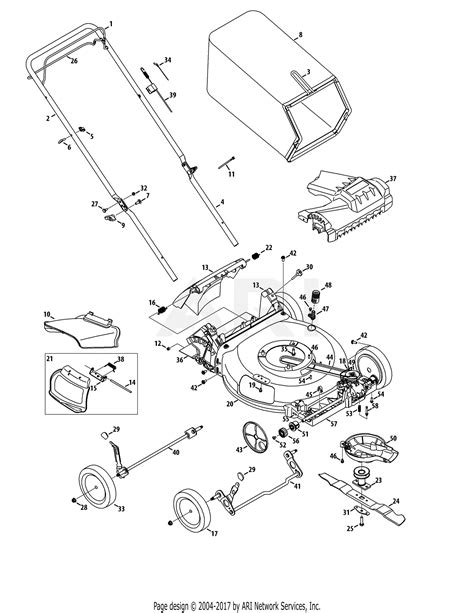 troy bilt tb       parts diagram  general assembly tb