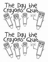 Crayons Quit Activities sketch template