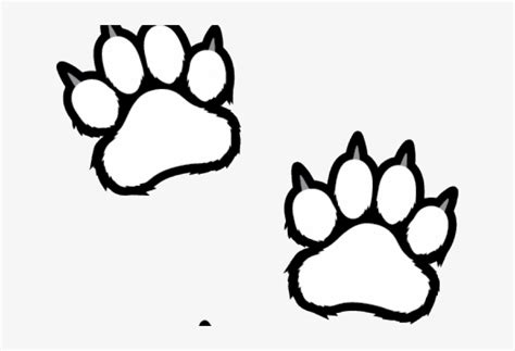 tiger paw print coloring page sketch coloring page