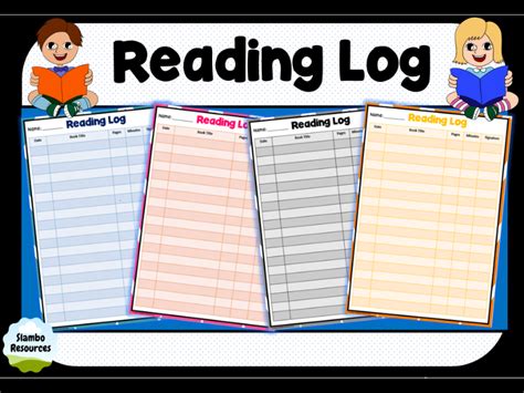 reading log teaching resources