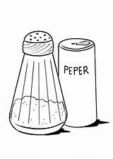Pepper Salt Coloring Pages Post sketch template
