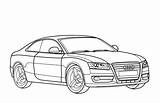 Audi A6 Pages Coloring Template sketch template