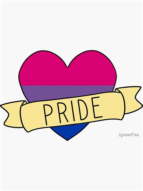 bisexual pride sticker sticker by jynxedtea redbubble