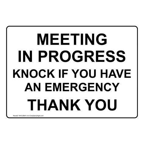 printable meeting  progress sign