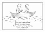 Row Boat Colouring Coloring Pages Sparklebox Sheets Template sketch template