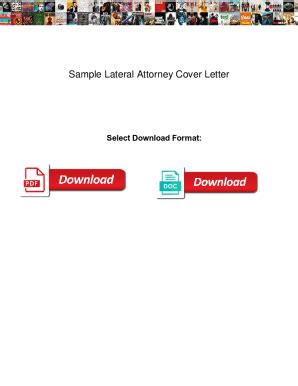 fillable  sample lateral attorney cover letter sample lateral