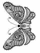 Printable Animals Zentangle Ausmalen Mariposa Ausmalbilder Schmetterling Bestcoloringpagesforkids Mariposas Tiere Malvorlagen sketch template