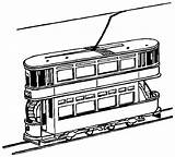 Train Coloring Tram Pages Trains York Printable Color Clipart Caboose Outline City Kids Colouring 9d66 Cliparts Print Taxi Cab Drawings sketch template