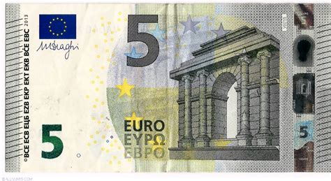 euro    issue  euro signature mario draghi