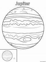 Planet Coloring Jupiter Pages Printable sketch template