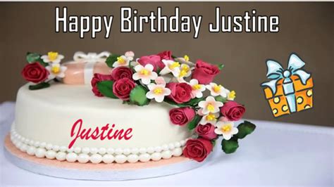 Happy Birthday Justine Image Wishes Youtube