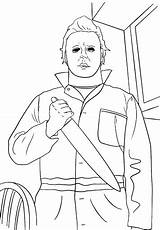 Myers Michael Coloring Pages Printable sketch template