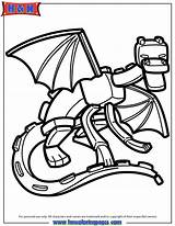 Minecraft Coloring Pages Dragon Drawing Ender Getdrawings Creeper sketch template