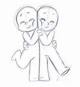 Chibi Hugging Dibujos Bocetos Bases Abrazados Tegning References Leniproduction Personajes Bff sketch template
