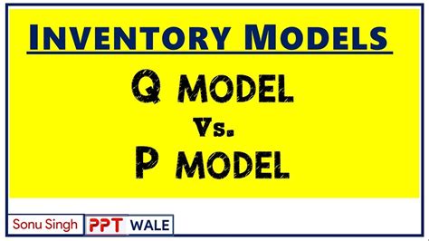 inventory models fixed order quantity fixed time period model   p models bbamba