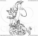 Wheelchair Broken Behind Cat Man Toonaday Limbs Outline Illustration Cartoon Royalty Rf Clip Clipart sketch template