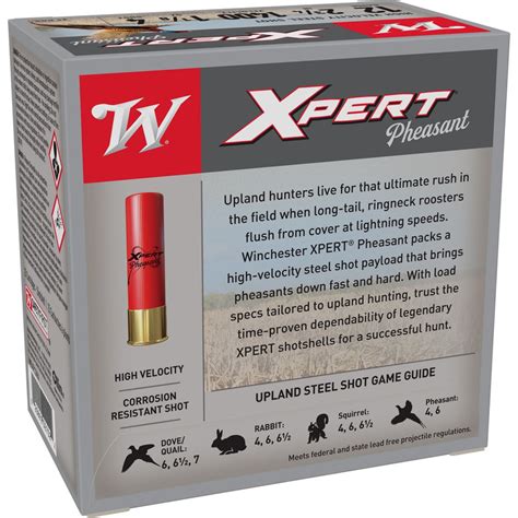 Winchester Xpert Hv Steel Pheasant 12 Ga 2 3 4 1 1 8 Oz Lead Free Case