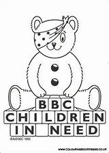 Need Pudsey Children Bear Pages Coloring Colouring Sheets Activities Bbc Kids Books Crafts Teddy Seasons Girls Colour sketch template