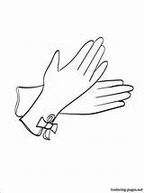 Coloring Pages Gloves Color Realistic Print Printable Clothing Flowers Portal Others Wear Children sketch template