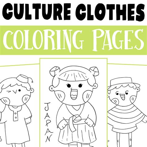 clothes cultures   world coloring pages fashion culture