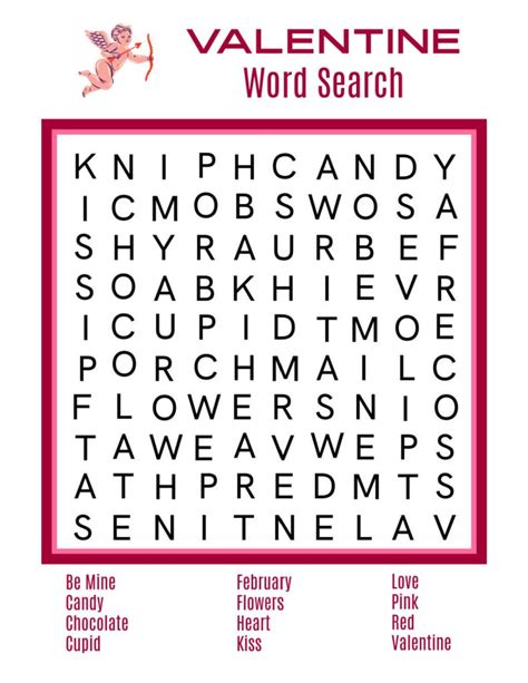 printable valentine word search mama likes