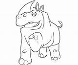 Rambi Rhino Donkey sketch template