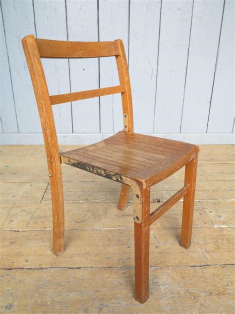 vintage wooden reclaimed stacking chairs