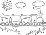 Train Coloring Pages Sunny Kids Toy Trains Steam Printable Drawing Simple Cartoon Freight Color Revolution Industrial Coal Car Outline Print sketch template