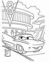 Coloring Cars Disney Pages Kids Pixar Mcqueen Flo Fast Printable Lightning Cartoons Filling Printables Furious Sheriff Cartoon Movie Sheets Daji sketch template