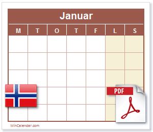 norsk kalender  kalender utskrift
