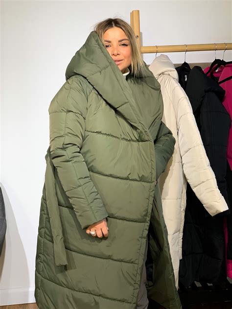 oversized puffer jacket oversize parka thick puffa  coat etsy