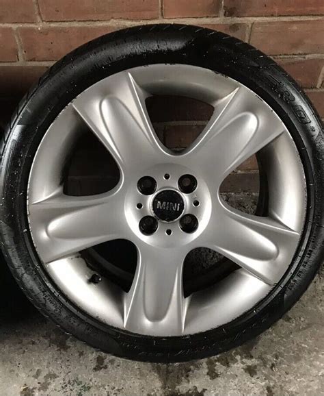 set  genuine mini  alloys tyres wheels  glastonbury somerset gumtree