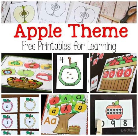 apple printables  learning
