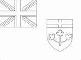 Ontario Coloring Flag Sheets Flags Printable Drawings 1181 33kb 882px sketch template