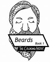 Beard Coloring Book Instant Beards Template Pages sketch template