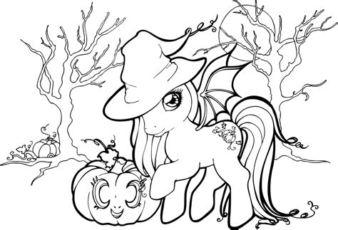 halloween pony lineart  chibivi linearts halloween coloring pages
