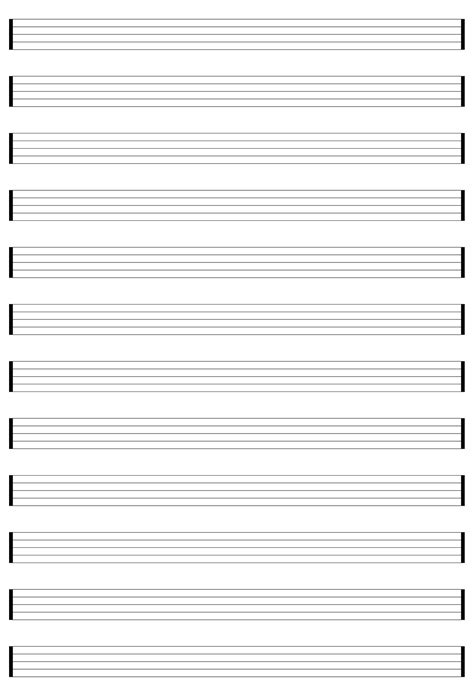 blank piano sheet  printable  printable templates